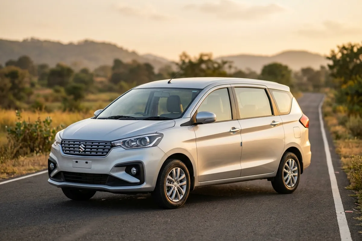 Maruti Ertiga (Gray) self-drive rental in Kompally Hyderabad
